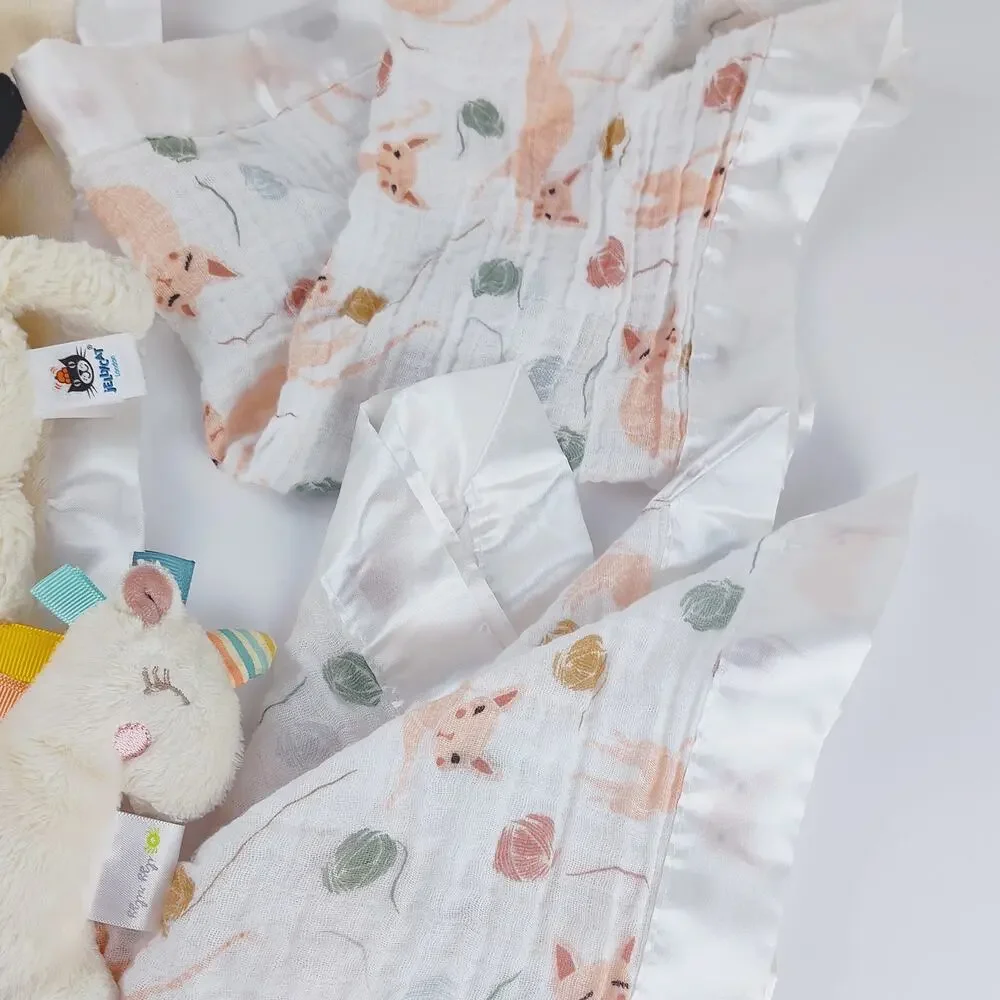 Baby Toy Bundle Soft Plush Rattles & Lovey Set